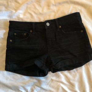 GAP black jean shorts
